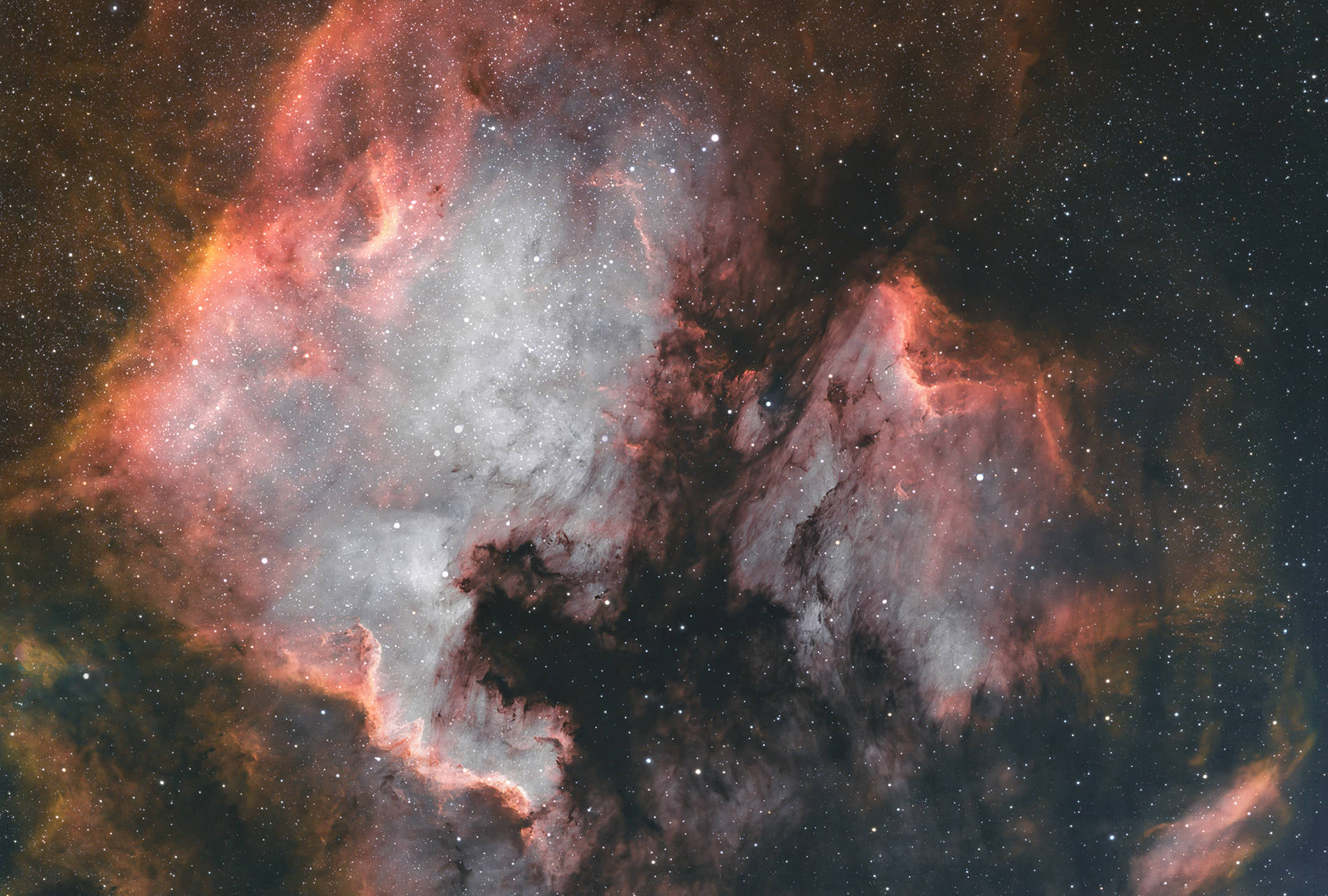 North America Nebula NGC 7000 - Pelican Nebula IC 5070